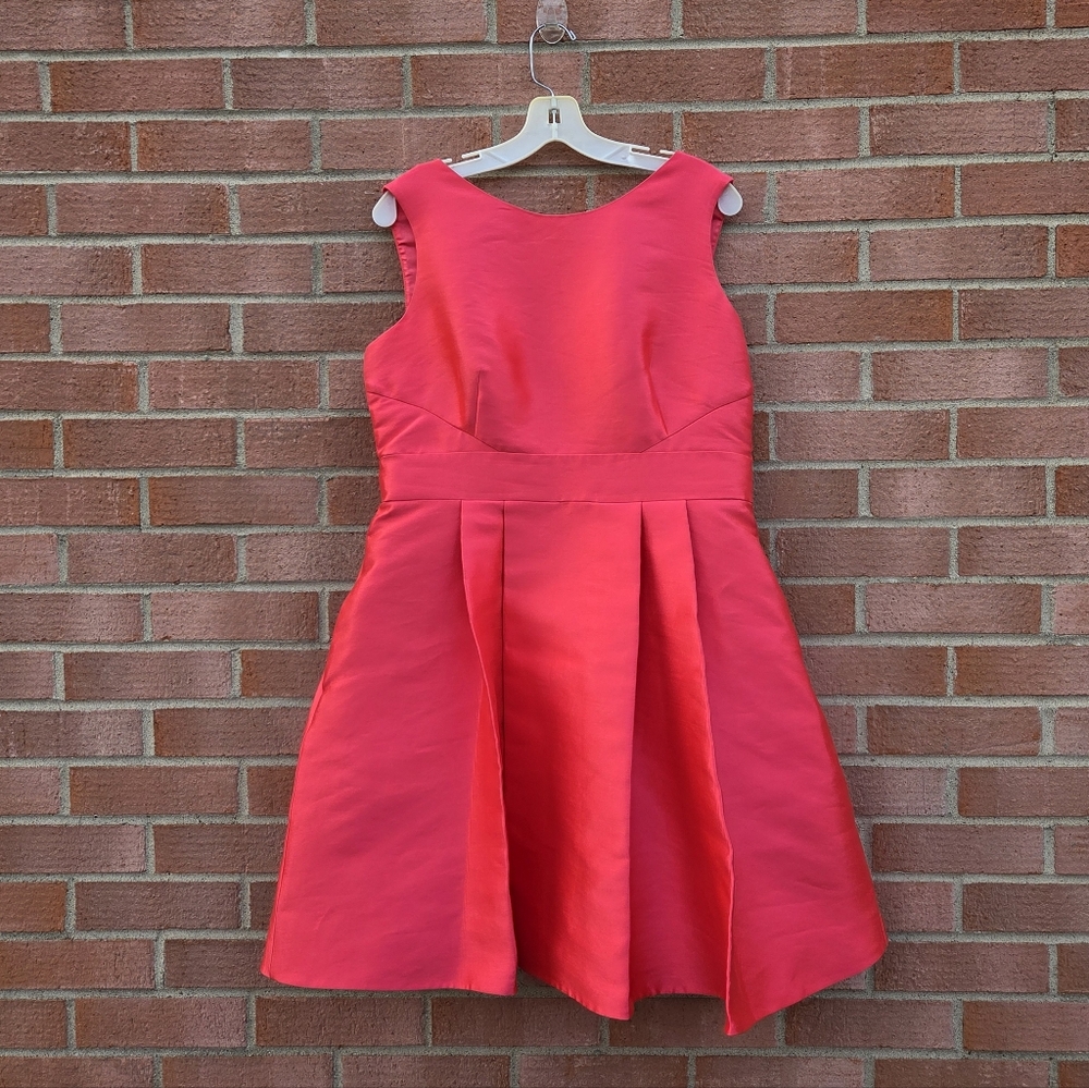Kate Spade Fancy Meeting You Backless Bow Mini Dress Dynasty Red Size 14 Rare - Picture 5 of 9